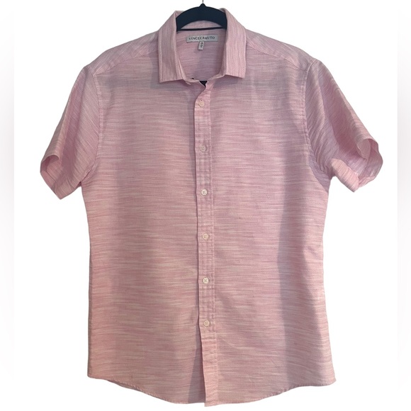 Vince Camuto Other - Vince Camuto short sleeve shirt pink/white blend size Medium